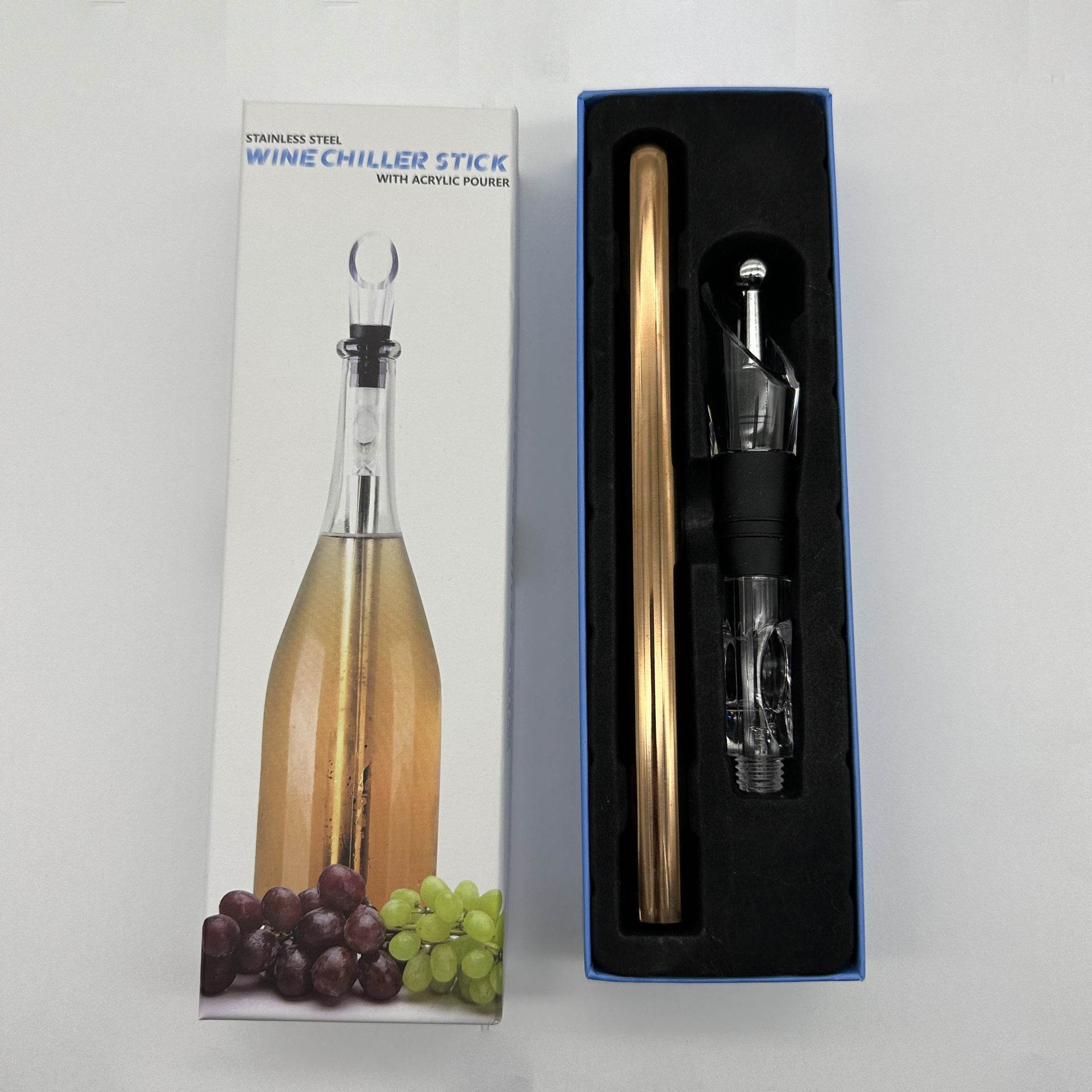 Wine Bottle Cooler Stick Wine Chilling Rod Leakproof Wine Chiller Beer Beverage Freezing Stick Bar Tools - Trendz Alley