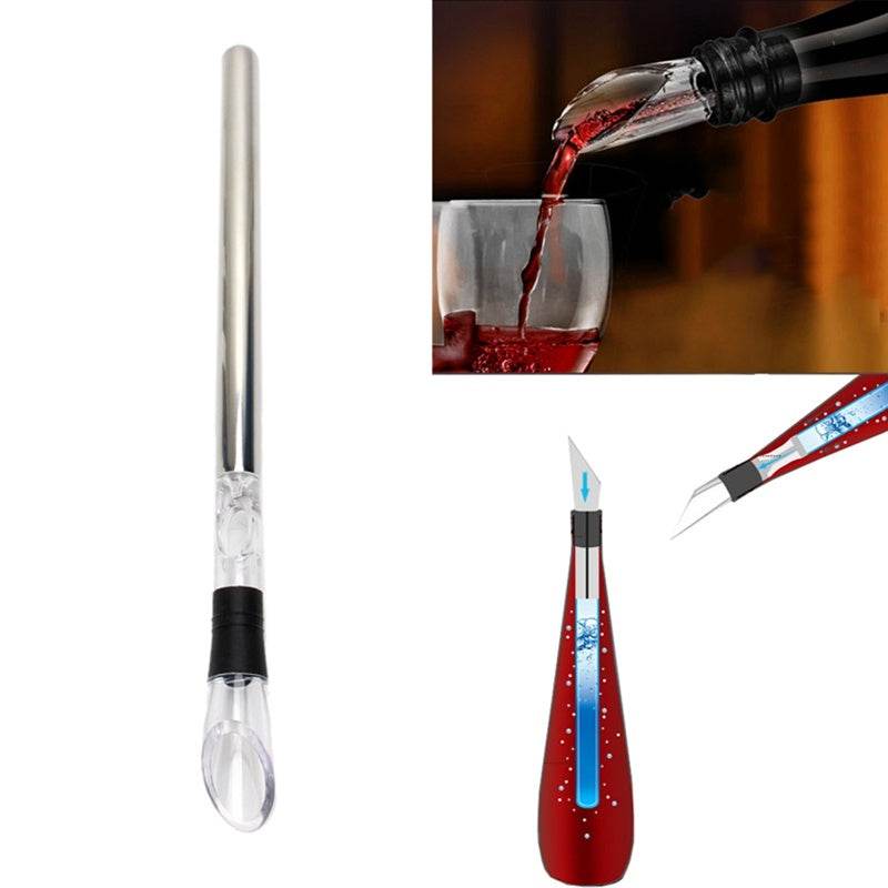 Wine Bottle Cooler Stick Wine Chilling Rod Leakproof Wine Chiller Beer Beverage Freezing Stick Bar Tools - Trendz Alley