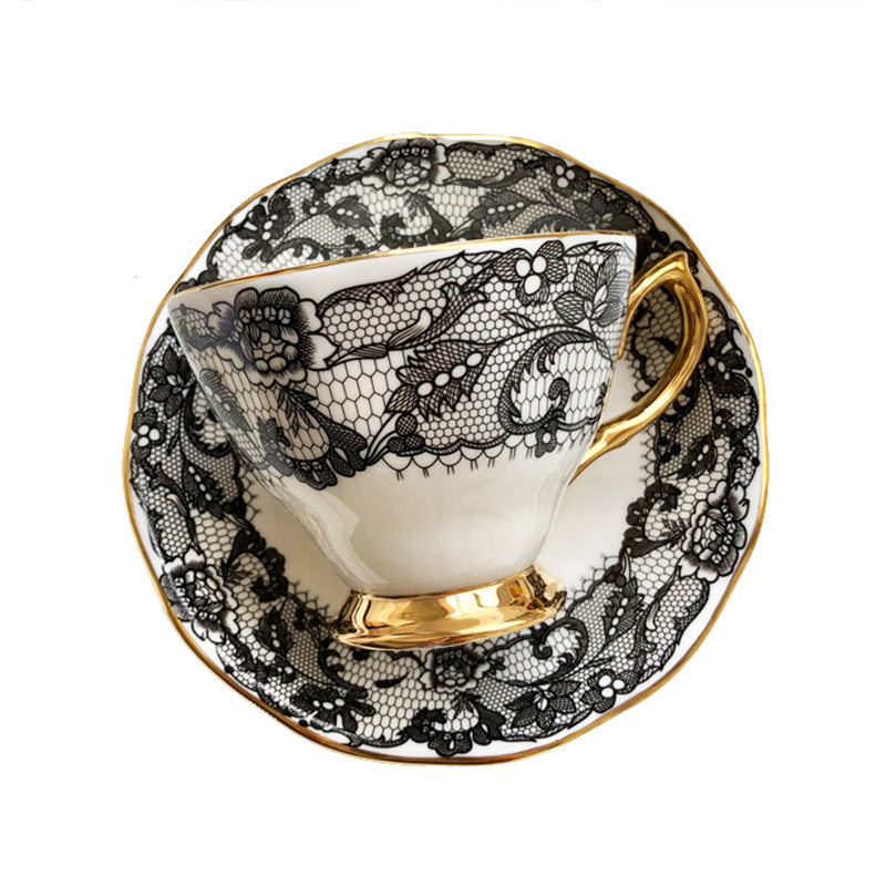 England Luxury Lace Tea Cups and Plates