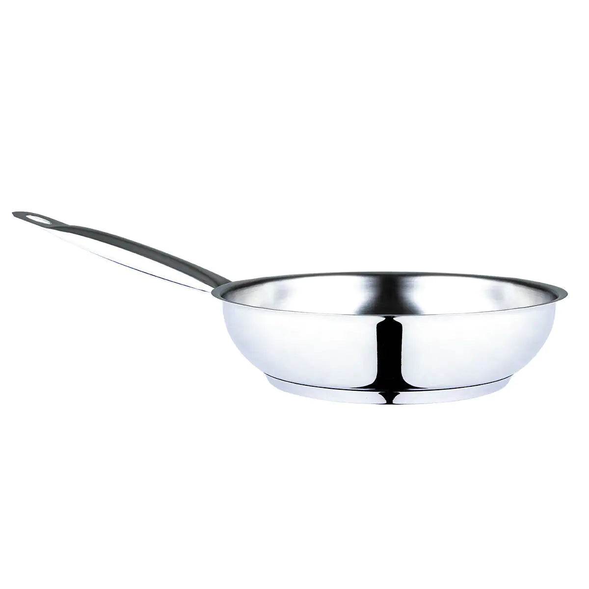 Serenk Modernist Stainless Steel Frying Pan 24 cm - Trendz Alley