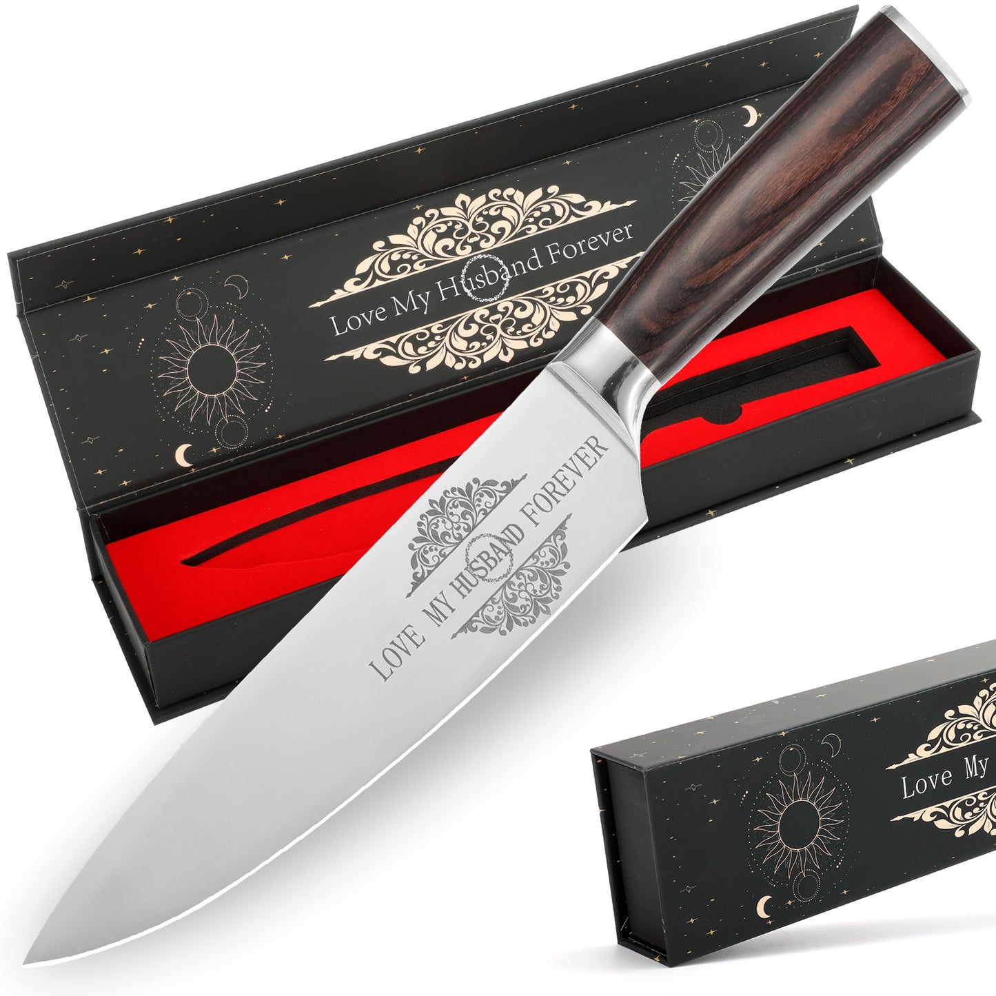 Gifts For Dad, Mom, Wife, Husband 8 Inch Chef Knife For Fathers Day ,Valentines Day, Mothers Day Gifts, Japanese 5cr15mov Kitchen Gyuto Chef Knives With Sheath