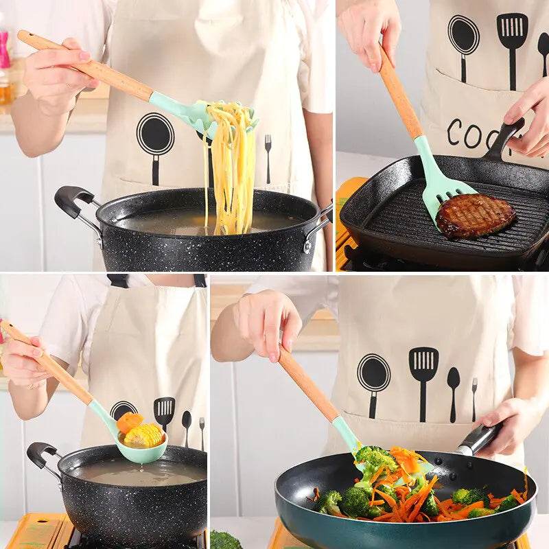 Non Stick Pot Spatula And Spoon - Trendz Alley