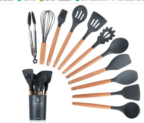 Non Stick Pot Spatula And Spoon - Trendz Alley