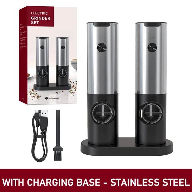 Rechargeable Electric Salt And Pepper Grinder - Trendz Alley