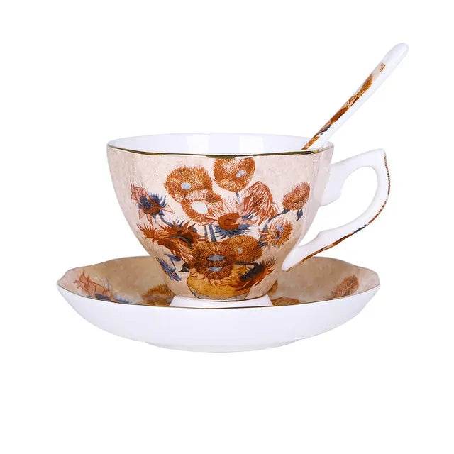 The Sower Irises Saint-Remy Coffee Tea Cups - Trendz Alley