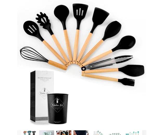 Non Stick Pot Spatula And Spoon - Trendz Alley