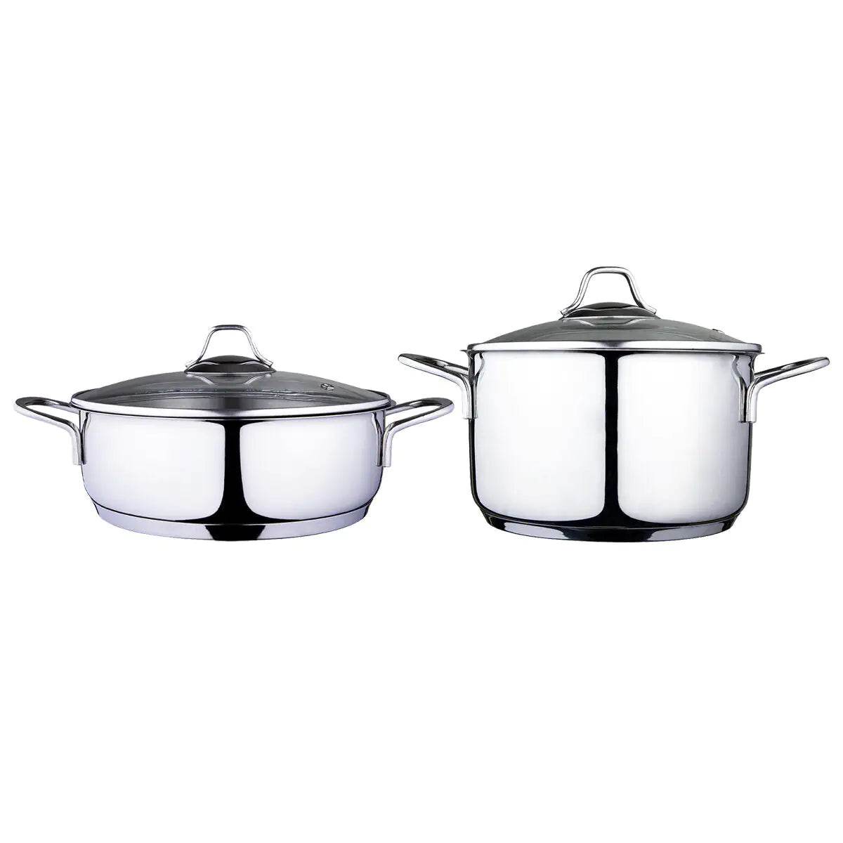 Serenk Modernist Cookware Set Saute Pan Stock Pot, 4 pcs - Trendz Alley