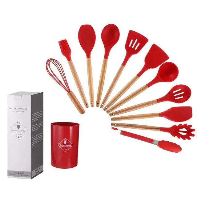 Non Stick Pot Spatula And Spoon - Trendz Alley