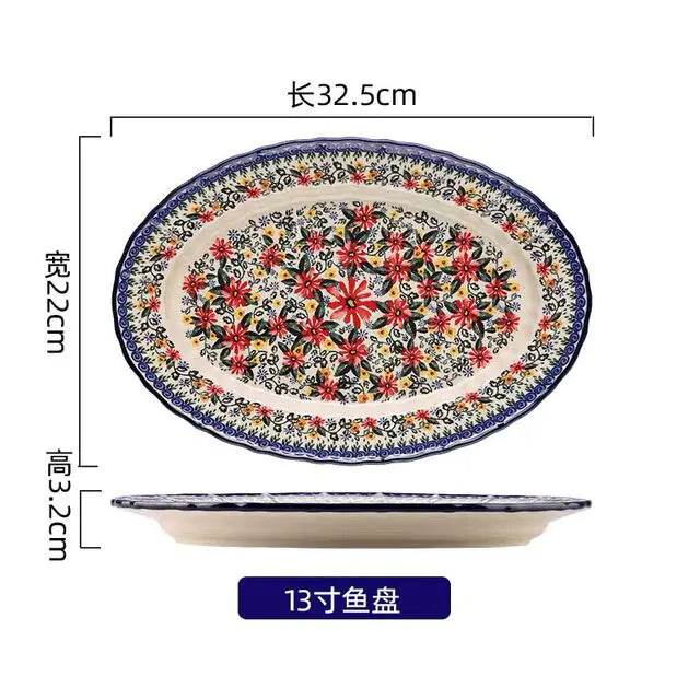 Polish Bowl and Plate Ceramic Tableware - Trendz Alley