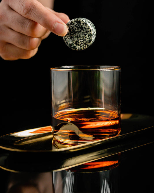 The Connoisseur's Set - Whiskey Stones & Twist Glass Edition - Trendz Alley