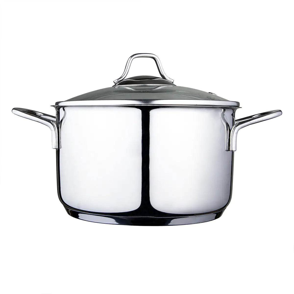 Serenk Modernist Stainless Steel Stock Pot, 20 cm - Trendz Alley