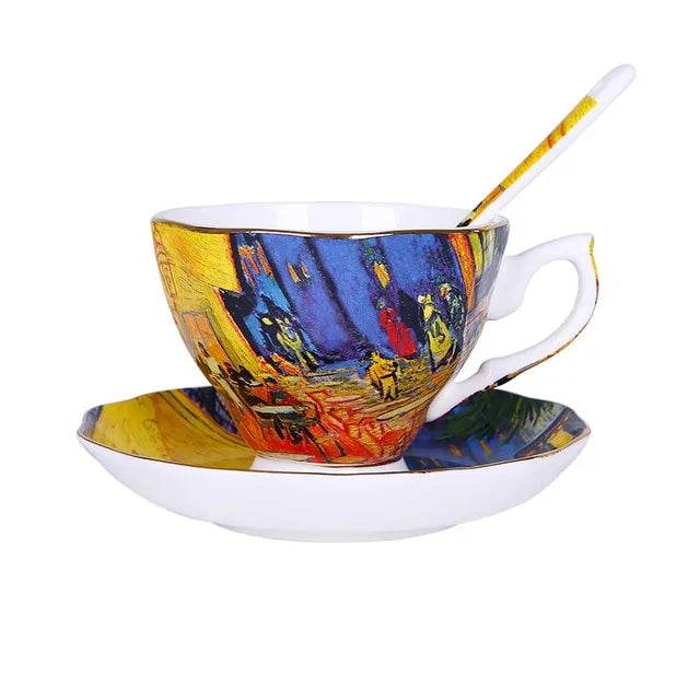 The Sower Irises Saint-Remy Coffee Tea Cups - Trendz Alley