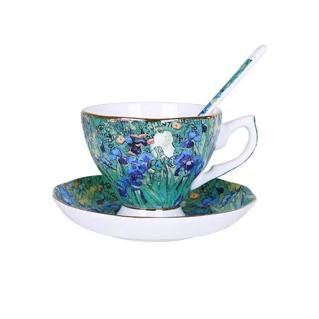 The Sower Irises Saint-Remy Coffee Tea Cups - Trendz Alley