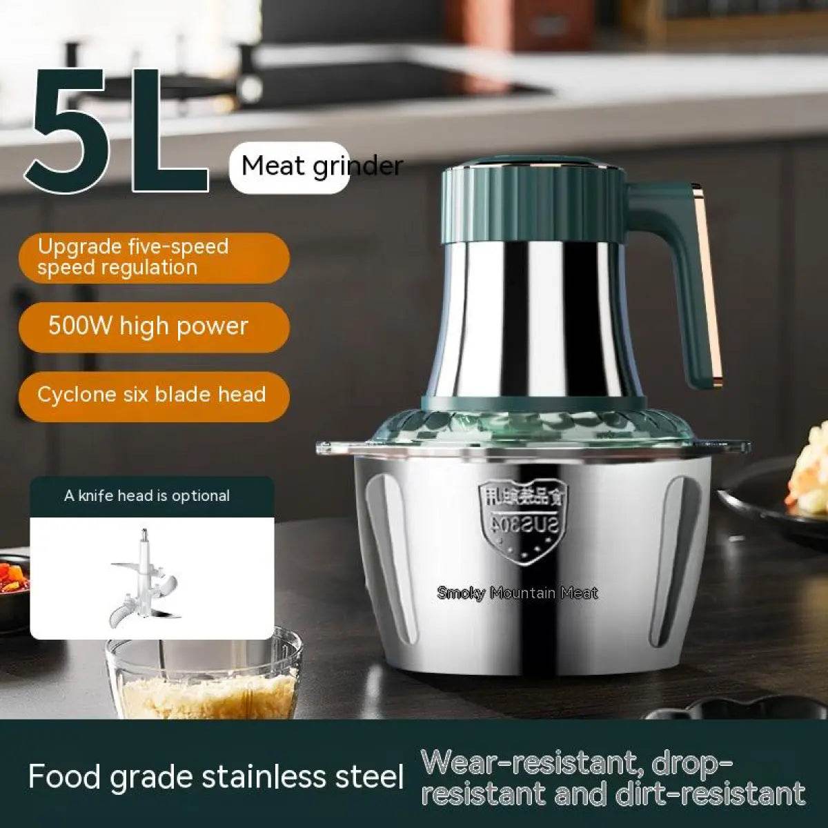 Stainless Steel Meat Grinder Household Function - Trendz Alley