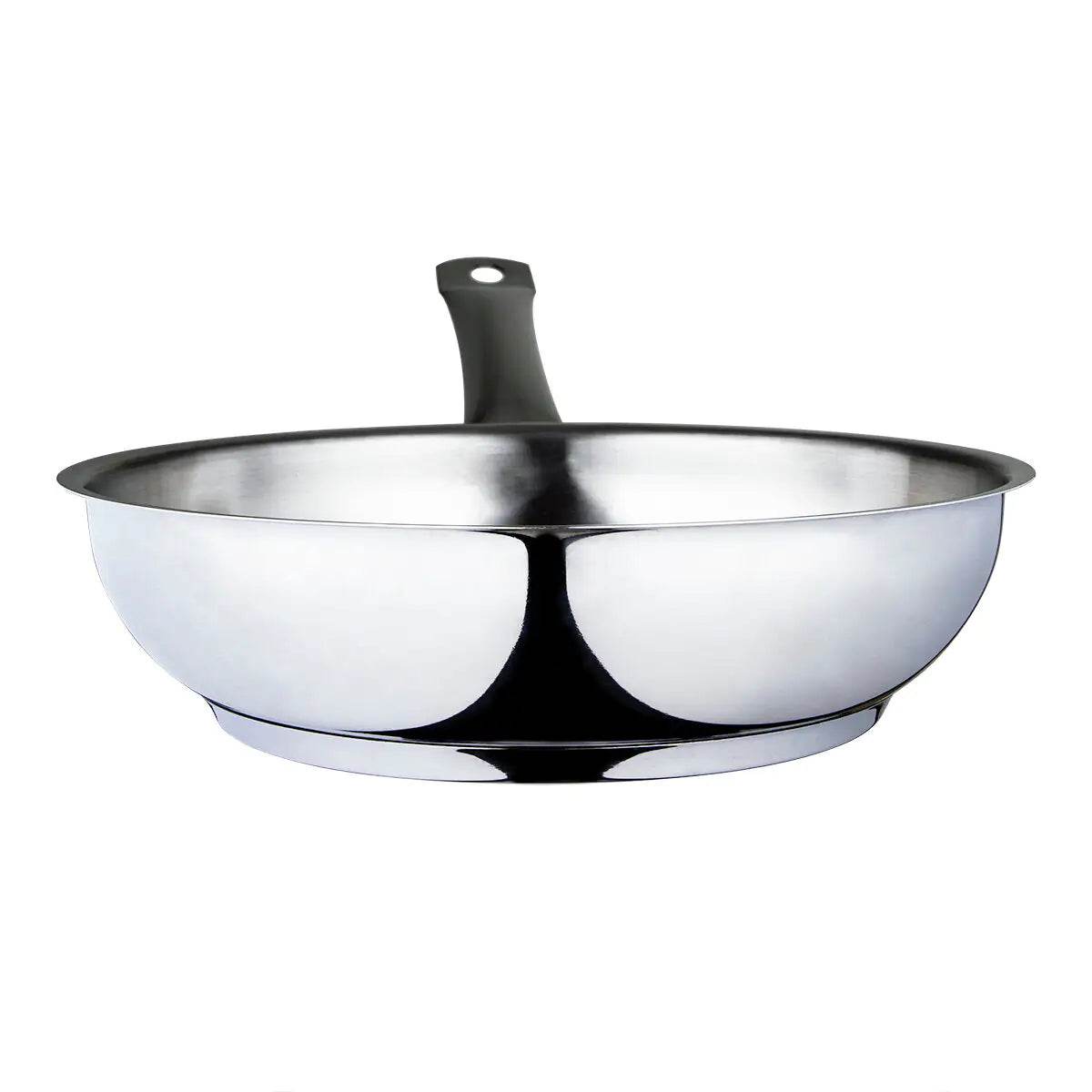 Serenk Modernist Stainless Steel Frying Pan 24 cm - Trendz Alley