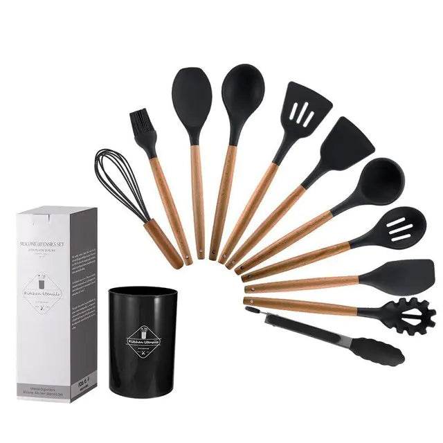 Non Stick Pot Spatula And Spoon - Trendz Alley