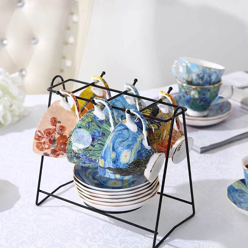 The Sower Irises Saint-Remy Coffee Tea Cups - Trendz Alley