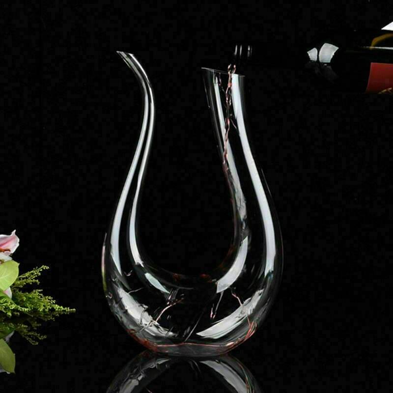 Crystal U-shaped 1500ml Wine Decanter - Trendz Alley