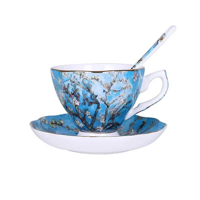 The Sower Irises Saint-Remy Coffee Tea Cups - Trendz Alley