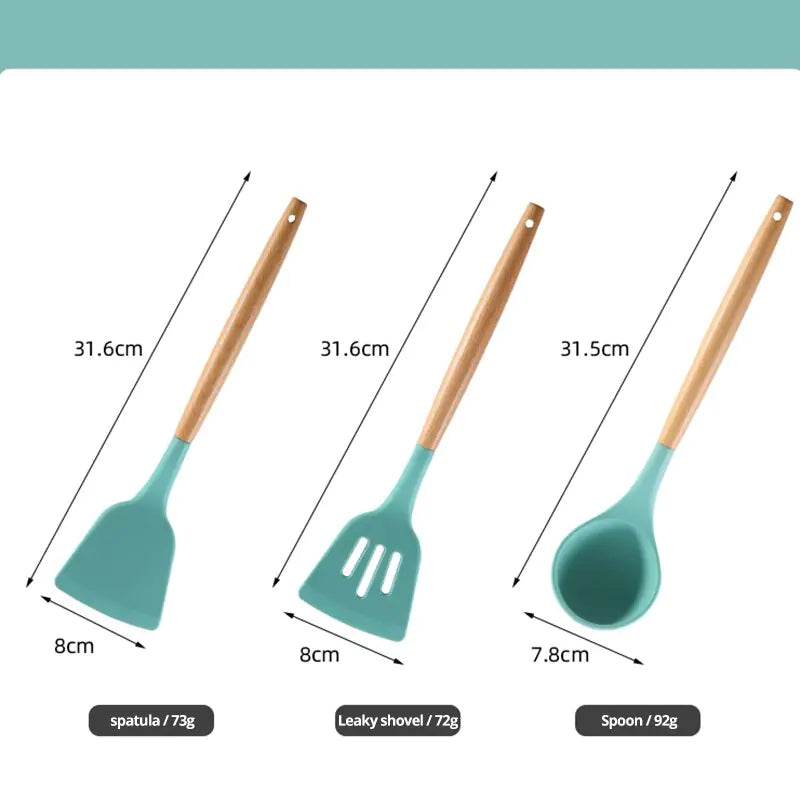 Non Stick Pot Spatula And Spoon - Trendz Alley