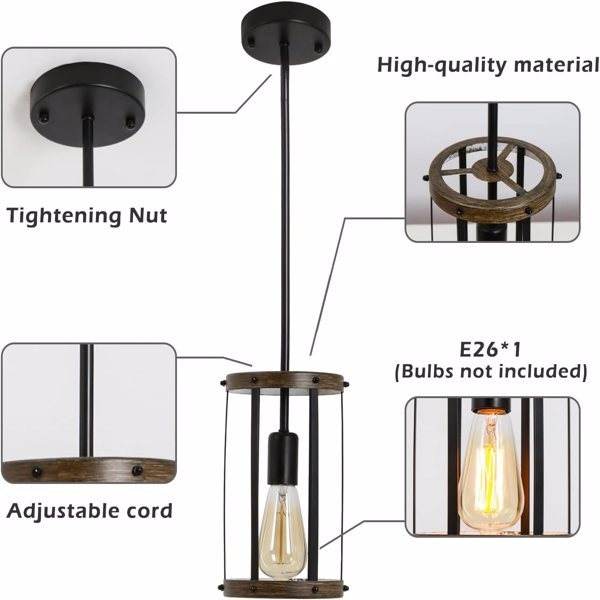 Vintage Rural Lightweight Metal Cage Pendant Light, Excluding Light Bulbs, Cannot Be Shipped On Weekends - Trendz Alley