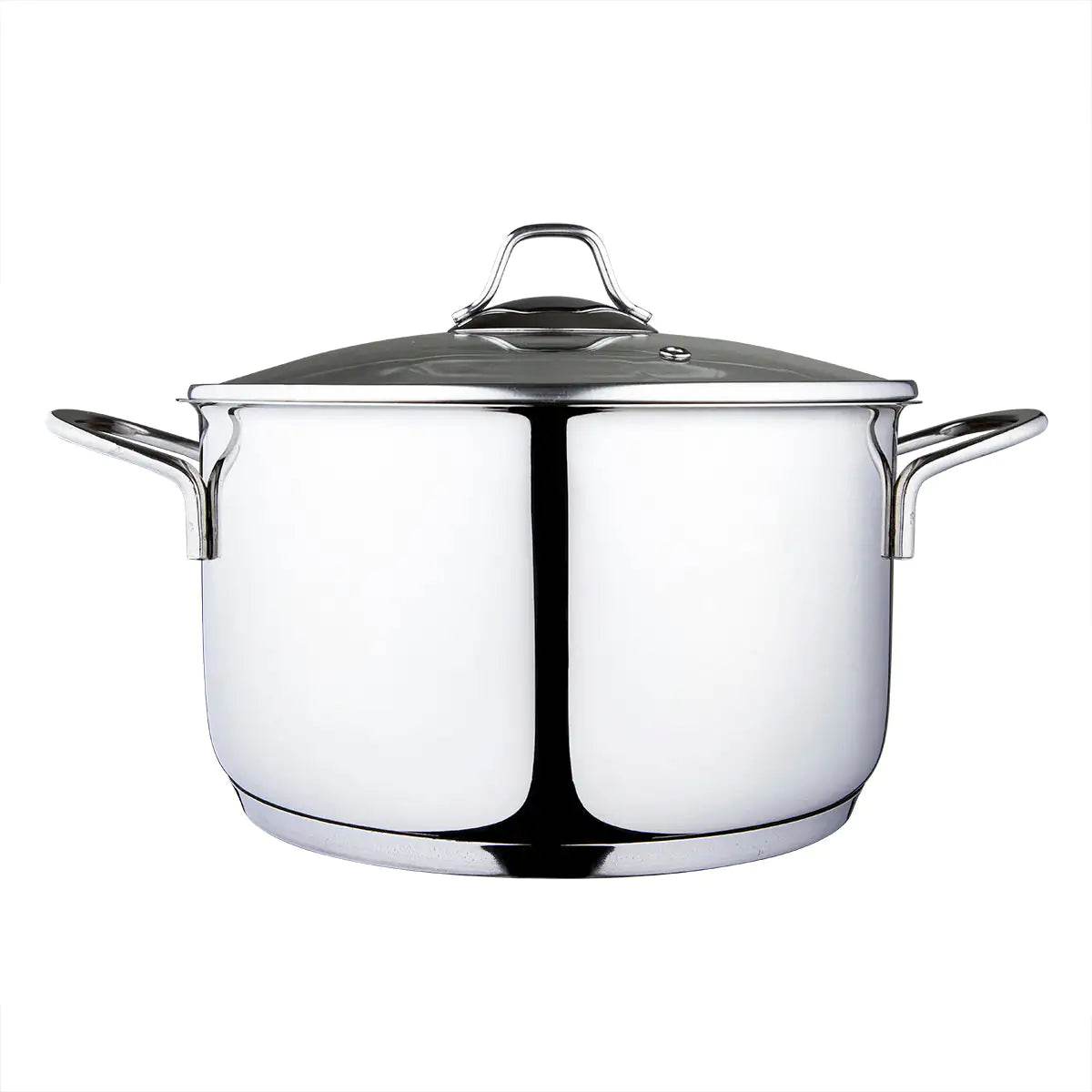 Serenk Modernist Stainless Steel Stock Pot, 24 cm - Trendz Alley