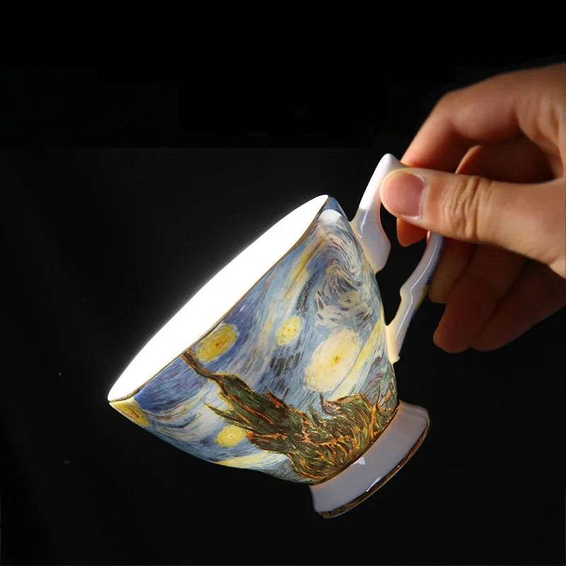 The Sower Irises Saint-Remy Coffee Tea Cups - Trendz Alley