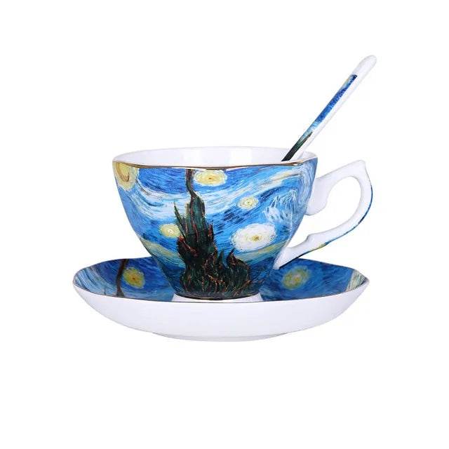 The Sower Irises Saint-Remy Coffee Tea Cups - Trendz Alley