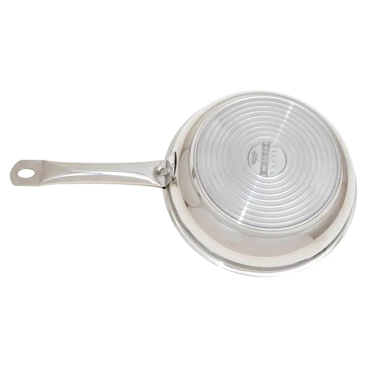 Serenk Modernist Stainless Steel Frying Pan 24 cm - Trendz Alley