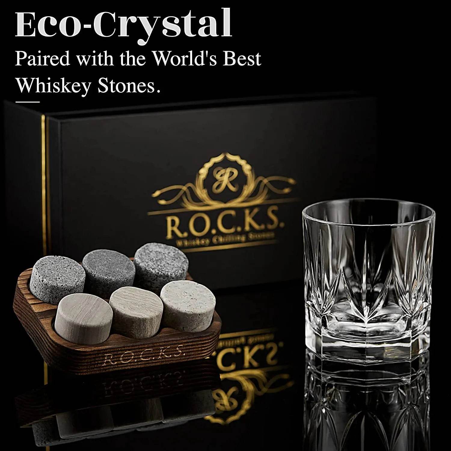 The Connoisseur's Set - Whiskey Stones & Imperial Whiskey Glass - Trendz Alley