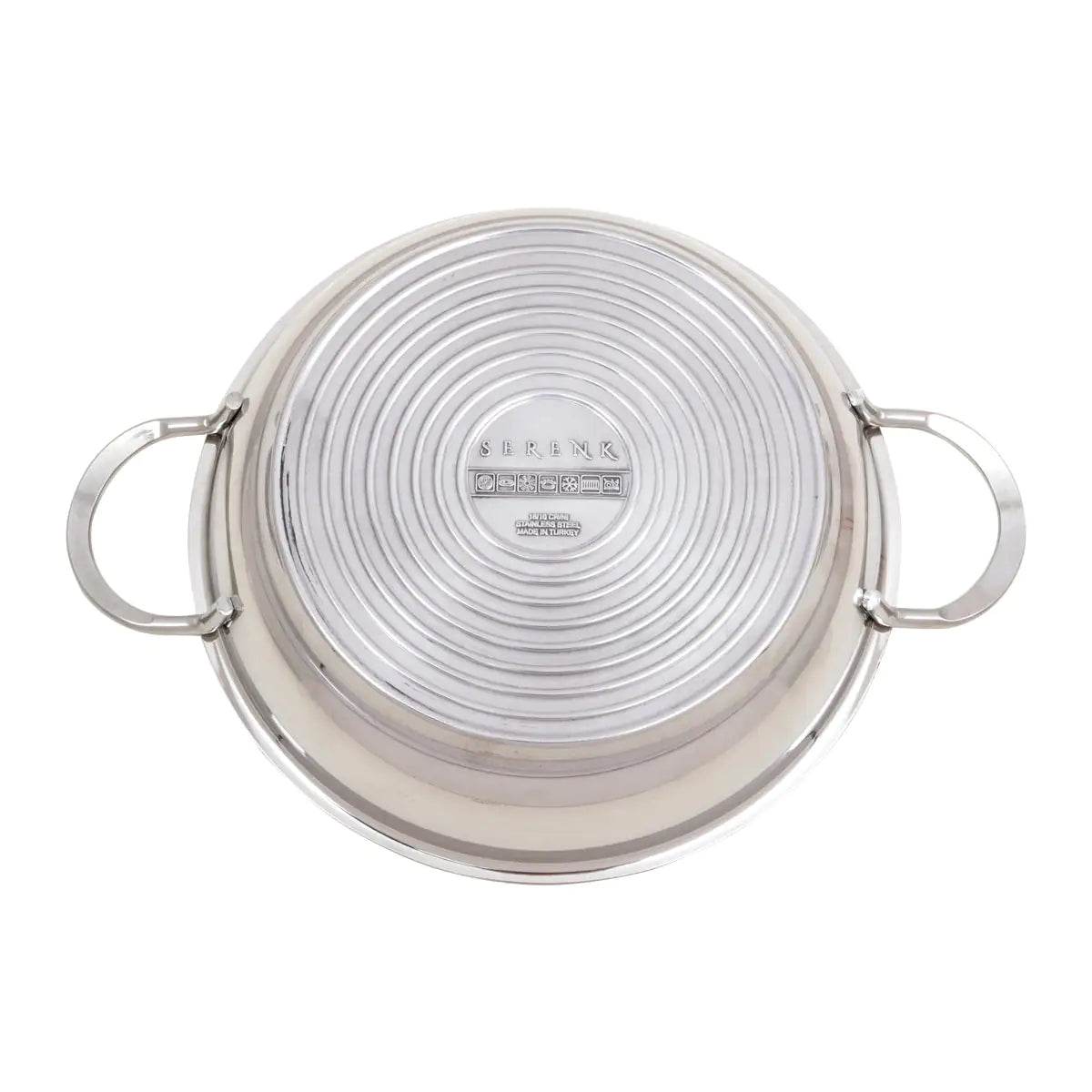 Serenk Modernist Stainless Steel Omelette Pan, 20 cm - Trendz Alley