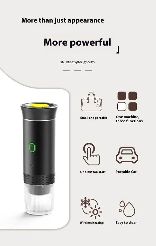 Wireless Portable Electric Coffee Capsule Machine - Trendz Alley